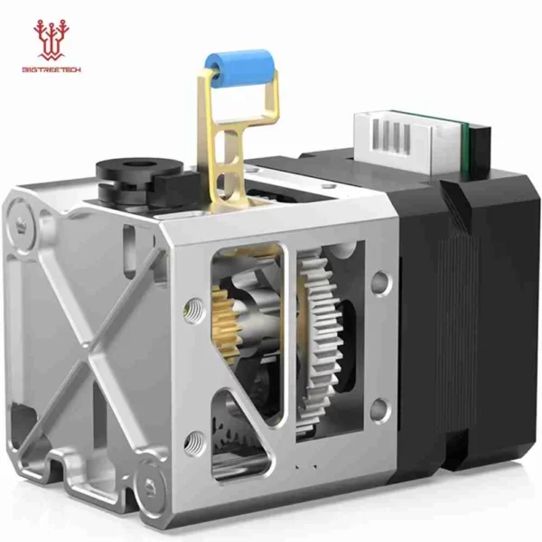 BIQU H2 V2X Extruder for 3D printers, featuring gears and a lever. Compatible with Voron StealthBurner EVA V3 Printhead.