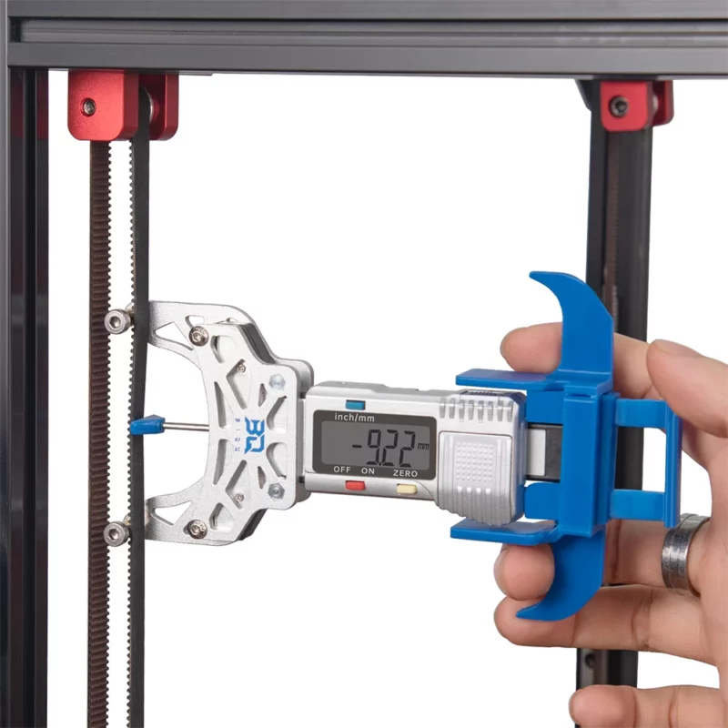 Belter High Precision Belt Tension Tool with digital display measuring belt tension. Ideal for 3D printer maintenance.
