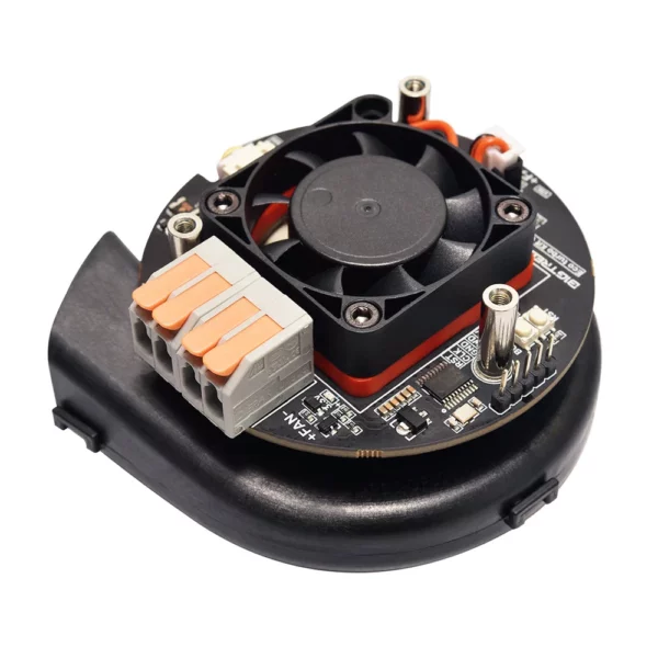 Eco Turbo Kit: Electronic cooling fan with integrated circuit board and terminal block