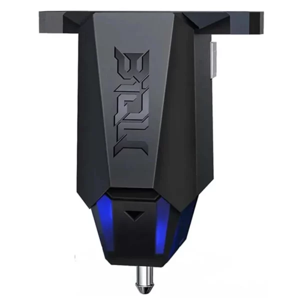 BIGTREETECH MicroProbe V2 Auto Leveling Sensor. 3D touch sensor for 3D printers. Features blue LED lighting and a sleek black design.