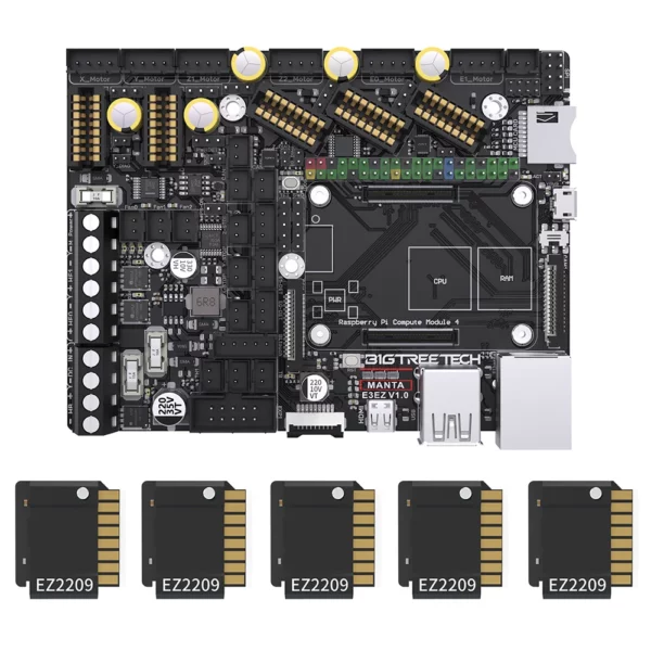 Manta E3EZ Board & 5x EZ2209