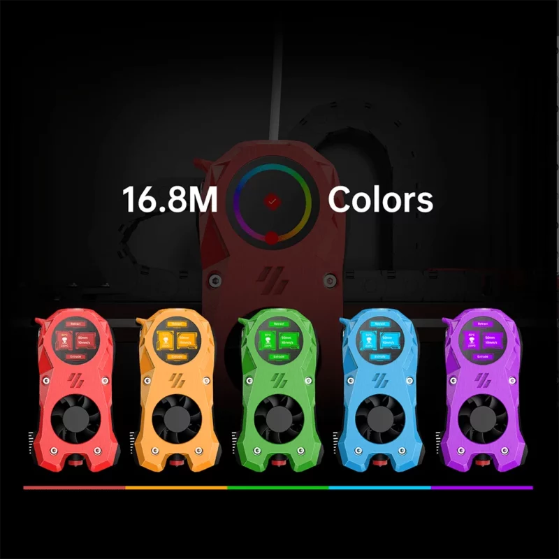 BigTreeTech KNOMI for Voron Stealthburner: Multicolor 3D printer display with 16.8M colors and integrated fan