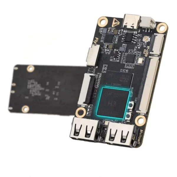 Mellow Fly Pi Lite V1 Wifi Board Replaces Raspberry Pi. A compact electronic circuit board with multiple ports.