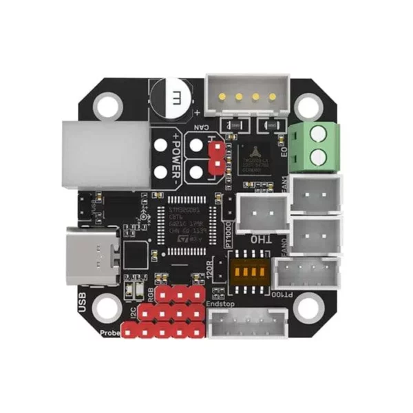 Bigtreetech EBB 36/42 Can Bus U2C V2.1 Support PT1000 - EBB 36 control board with multiple connectors and ports.