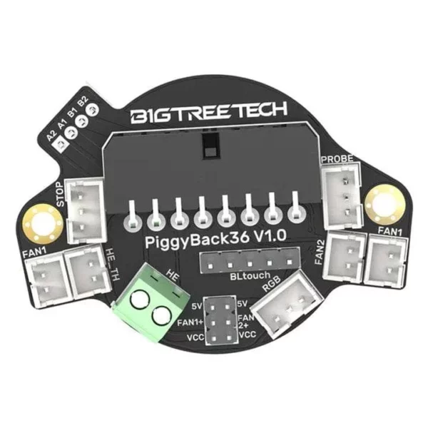 Bigtreetech Piggyback36 V1.0 Tool Board for 36 stepper motors, with multiple connectors and fan ports for 3D printer upgrades