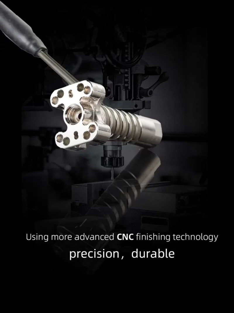 Crazy Volcano Goliath Heating Block - CNC-finished metallic part, durable and precise