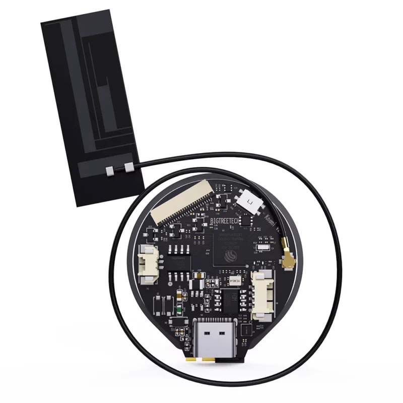 BigTreeTech KNOMI V2.0/V1.0 for Voron Stealthburner: Black circuit board with antenna, ideal for 3D printer upgrades
