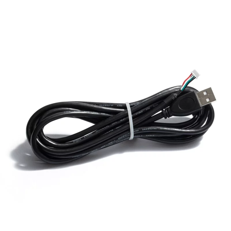 BigTreeTech Eddy USB cable with connector for 3D printing electronics, black cable with white connector
