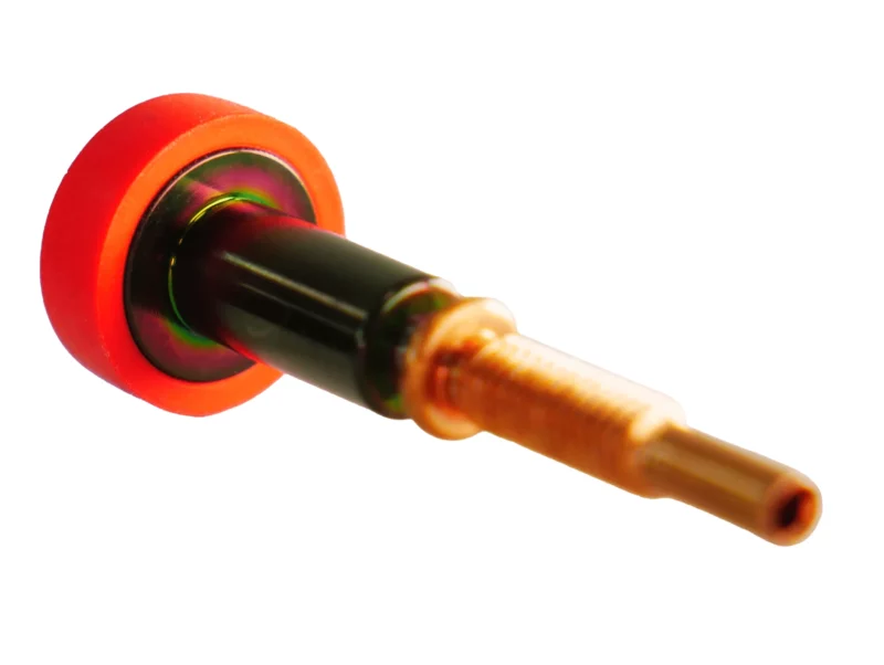 OBXRed0.4mm2.webp ObXidia Nozzles: Red and black nozzle with a threaded tip, designed for precision and durability.