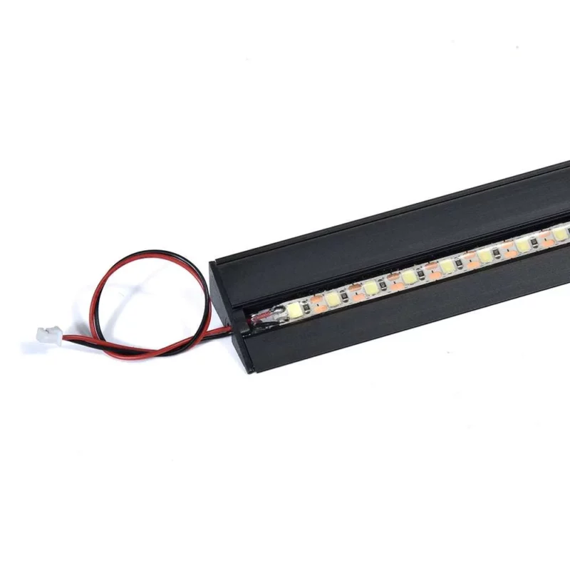 Panda Lux Led Upgrade Kit: Black aluminum LED light bar with LUX LED lights and wiring for easy installation