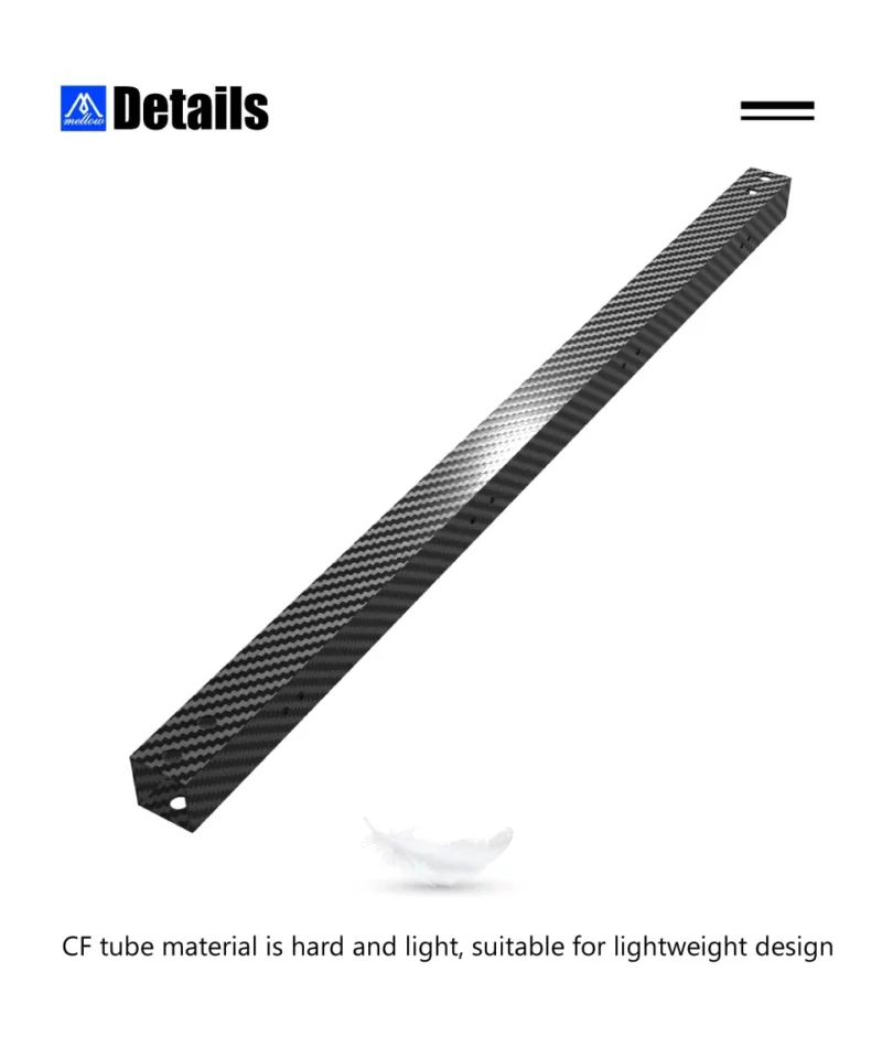 CNC Voron 2.4 CF-Tube Carbon Fiber Square Tube for Lightweight Design. Suitable for CNC applications.