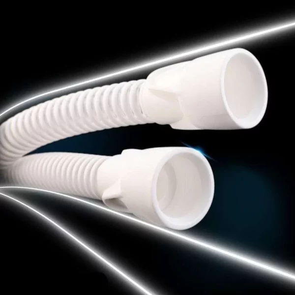 Mellow 1.8M Soft Anti Fold 15mm CPAP Fan Pipe, flexible white tubing for CPAP machines. Mellow 1.8m