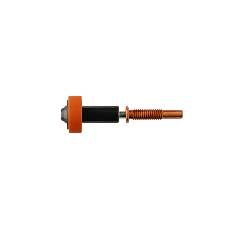 ObXidian High Flow Nozzles for welding, featuring a copper tip and orange insulator for optimal performance