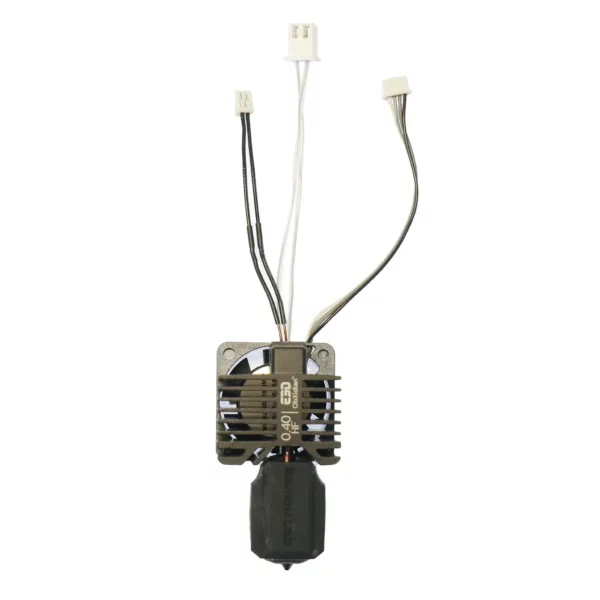 ObXidian High Flow HotEnd for Bambu Lab X1. Fully assembled 3D printer hotend with fan and connectors. 0.40mm nozzle.