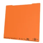 BIQU CryoGrip Pro Glacier Buildplate: Orange textured build plate with CryoGrip surface for PETG (50-70°C) and PLA (30-50°C)