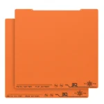 BIQU CryoGrip Pro Glacier Buildplate: Orange 3D printer build surface for PETG (50-70℃) & PLA (30-50℃)