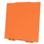 BIQU CryoGrip Pro Glacier Buildplate: Orange textured 3D printer build plate with CryoGrip surface.