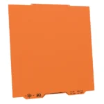 BIQU CryoGrip Pro Glacier Buildplate: Orange textured 3D printer bed with CryoGrip logo.