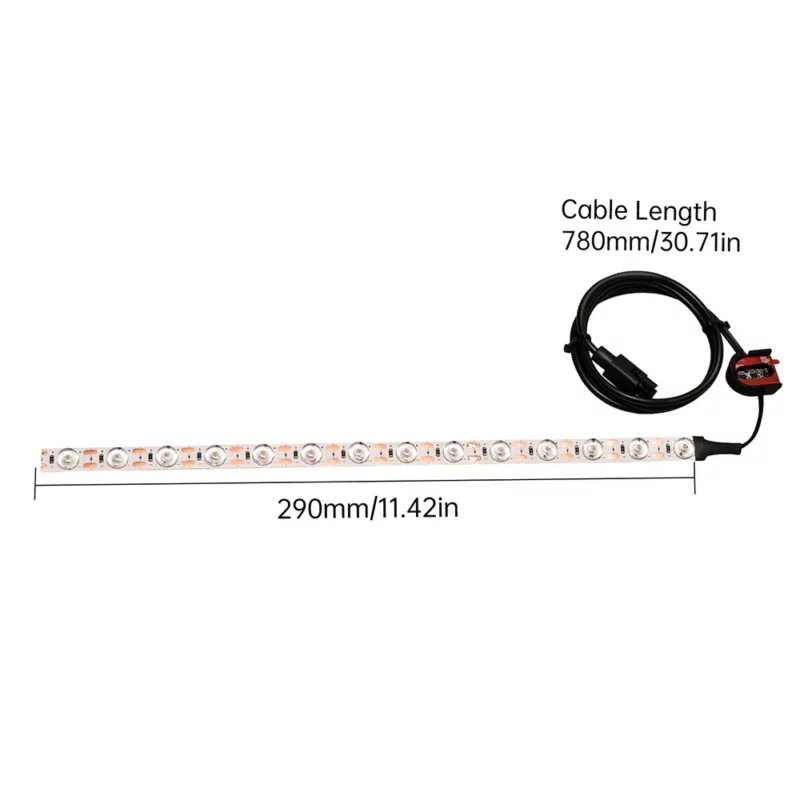 LED light strip with cable, 290mm long, for A1 upgrade kit. Cable length 780mm.