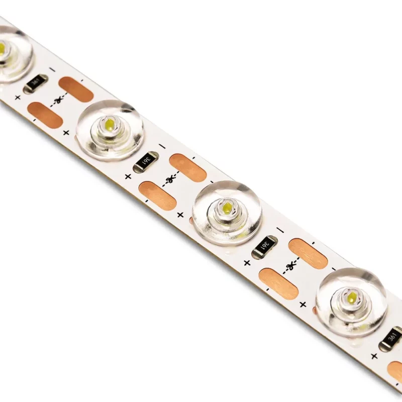 LED upgrade kit for A1, close-up of LED strip with lenses.