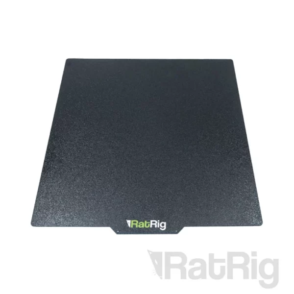 RatRig Double Sided FlexPlate PRO Set - Black textured PEI print bed for 3D printers. High-quality RatRig FlexPlate for easy print removal.