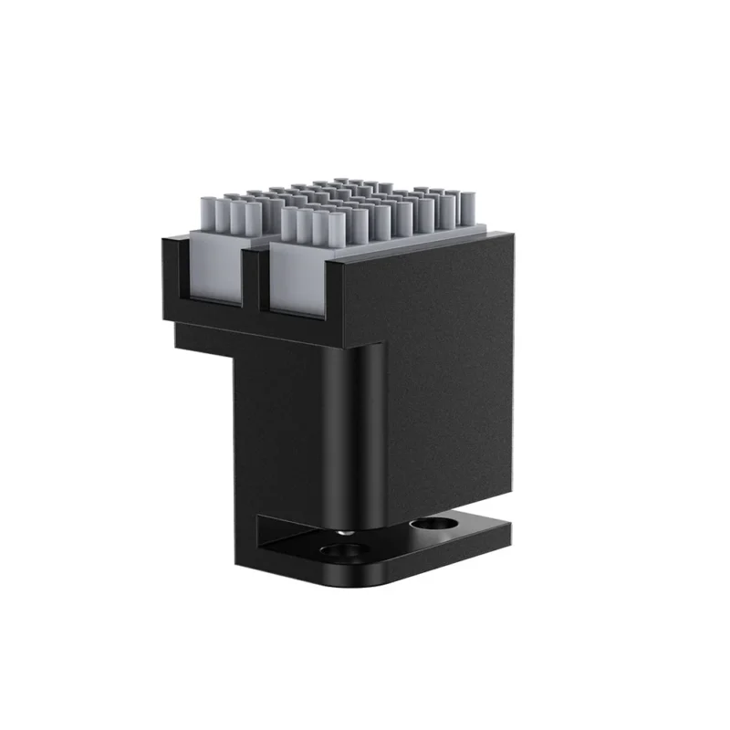1990000094-Panda_Brush_PX_1000_1 Panda Brush PX Panda Purge Shield Nozzle Wiper: Black and gray nozzle wiper for 3D printers. Includes Panda Purge Shield for efficient cleaning.