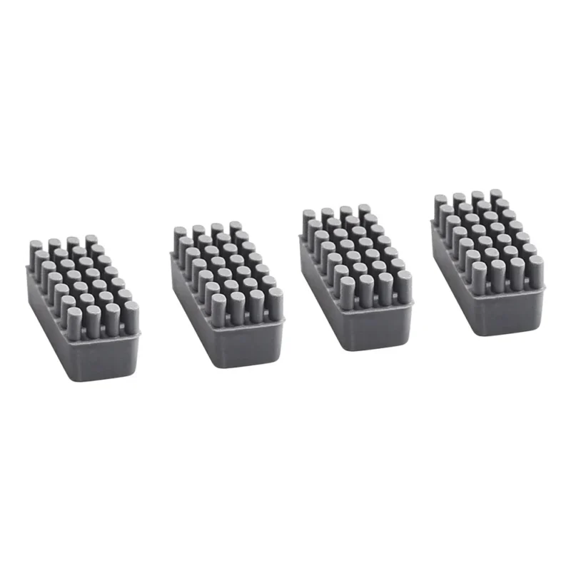download (4) Panda Brush PX Panda Purge Shield Nozzle Wipers: Four gray rectangular wipers with cylindrical bristles, designed for nozzle cleaning.