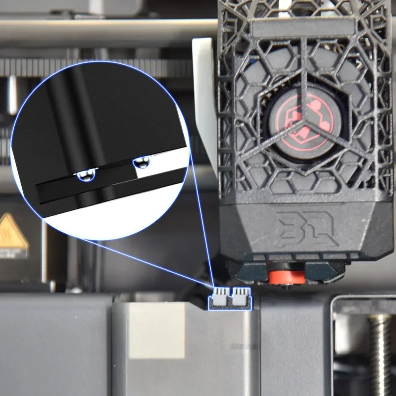 download (7) Panda Brush PX Panda Purge Shield Nozzle Wiper 3D printer nozzle cleaning system, close-up view