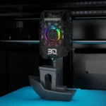 Panda_Jetpack_V2 1 Panda Jetpack V2 3D printer head printing a gray 3D printed boat, showcasing precision and quality.
