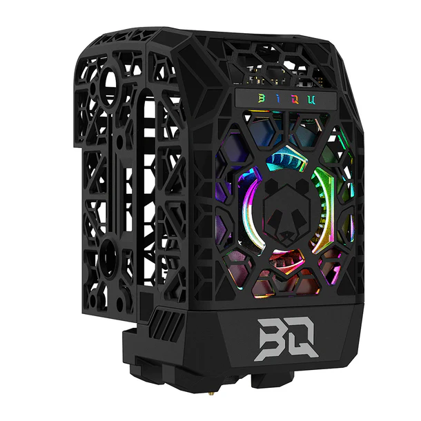Panda_Jetpack_V2_ 01 Panda Jetpack V2: Mobile phone cooler with RGB lighting and unique panda design.
