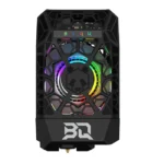 Panda_Jetpack_V2_ 02 Panda Jetpack V2: Black 3D printer hotend with eye-catching RGB lighting.