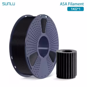SUNLU ASA 1kg 1.75mm filament (Black): 3D printing material on a spool.