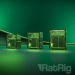 Rat Rig V-Core 4.1 Upgrade Kit: Three 3D printers in clear enclosures, different sizes.