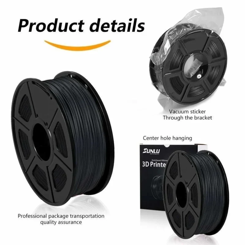 SUNLU PLA Carbon Fiber 1.75mm 1kg Filament. Also compatible with SUNLU ASA 1kg 1.75mm filament.
