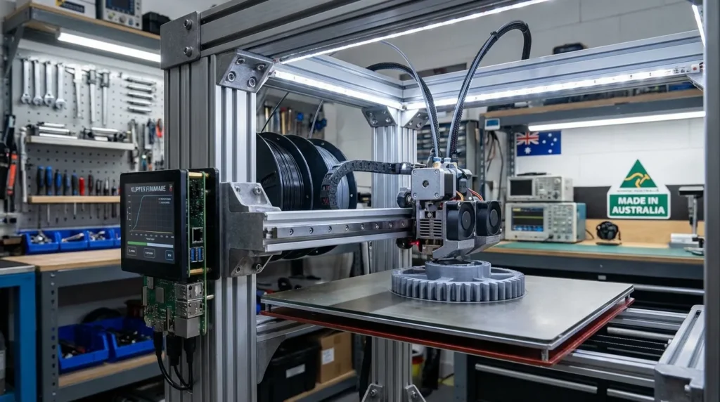 3D printer creating a gear, ideal for DIY hobbyists