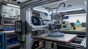 3D printer creating a gear, ideal for DIY hobbyists