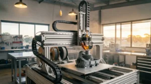 Folded colorful t-shirts on a shelf; sustainable fashion concept