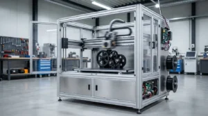 Hands soldering a circuit board. Electronics repair.