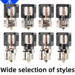 NF-Crazy Hotend: Wide selection of 3D printer hotends with heatsink, heater block, and nozzle