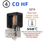 NF-Crazy Hotend: 3D printer hotend with copper ingot & nozzle for high flow, high temperature printing of PEEK, PEI, carbon fiber, etc.