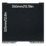 BIQU Panda Buildplate Designer PEO+PET: 350mm x 325mm black 3D printer build plate.