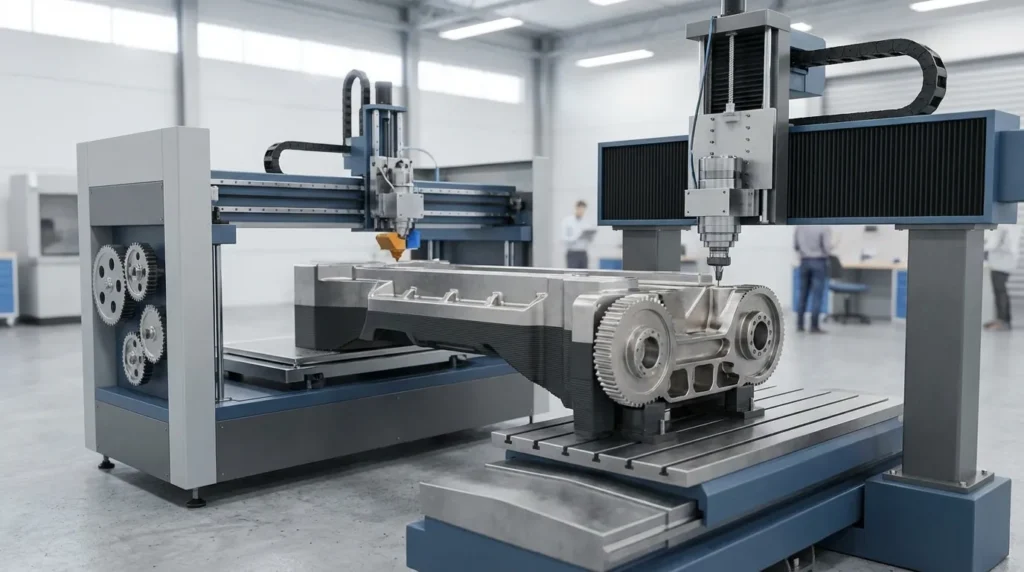 Golden retriever puppy in a field of yellow flowers.