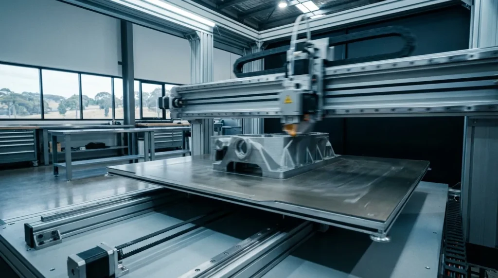 Folded t-shirts on a shelf, a clothing storage idea for closet organization.