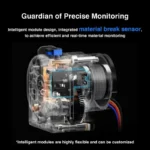 APUS 2 Extruder: Intelligent module design with integrated material break sensor for efficient, real-time monitoring.