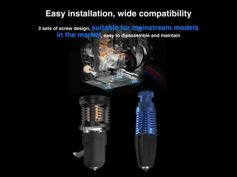 APUS 2 Extruder: 3D printer extruder with easy installation and wide compatibility for mainstream models.