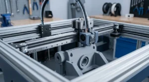 Ergonomic standing desk in modern office setting promoting health and wellness.