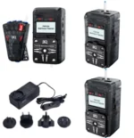 BQ Panda Bamboo Feeder with power adapter and multiple plug types