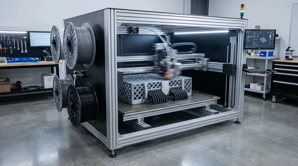 Neatly folded colorful t-shirts on a wooden shelf, ideal for clothing organization.