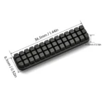 Panda nozzle brush for Bambu Lab A1 printer, with textured grip and dimensions.