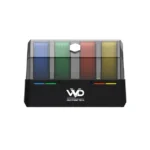 BIGTREETECH ViViD multi-color filament dryer box with four filament spools inside.